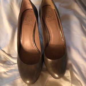 Vince Camuto pewter heels